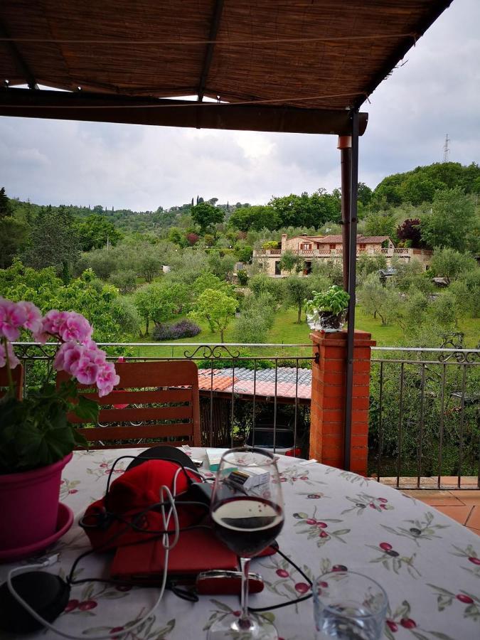 "La Casa Di Maria Luce" Con Terrazza Panoramica Apartment Gaiole in Chianti Bagian luar foto