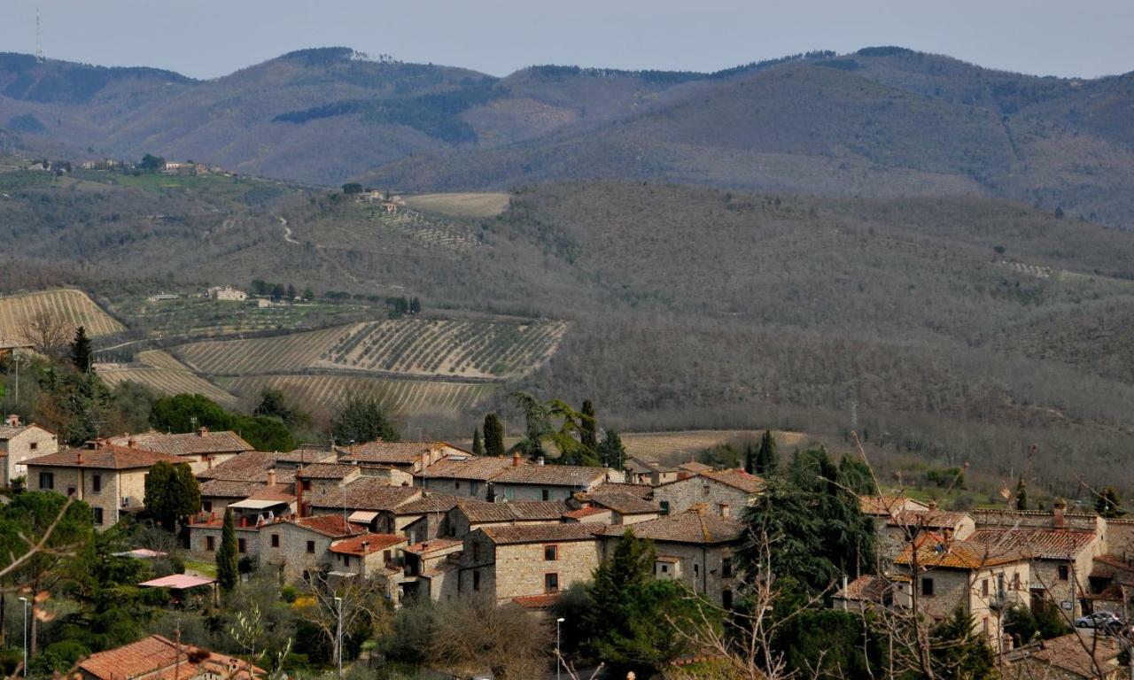 "La Casa Di Maria Luce" Con Terrazza Panoramica Apartment Gaiole in Chianti Bagian luar foto